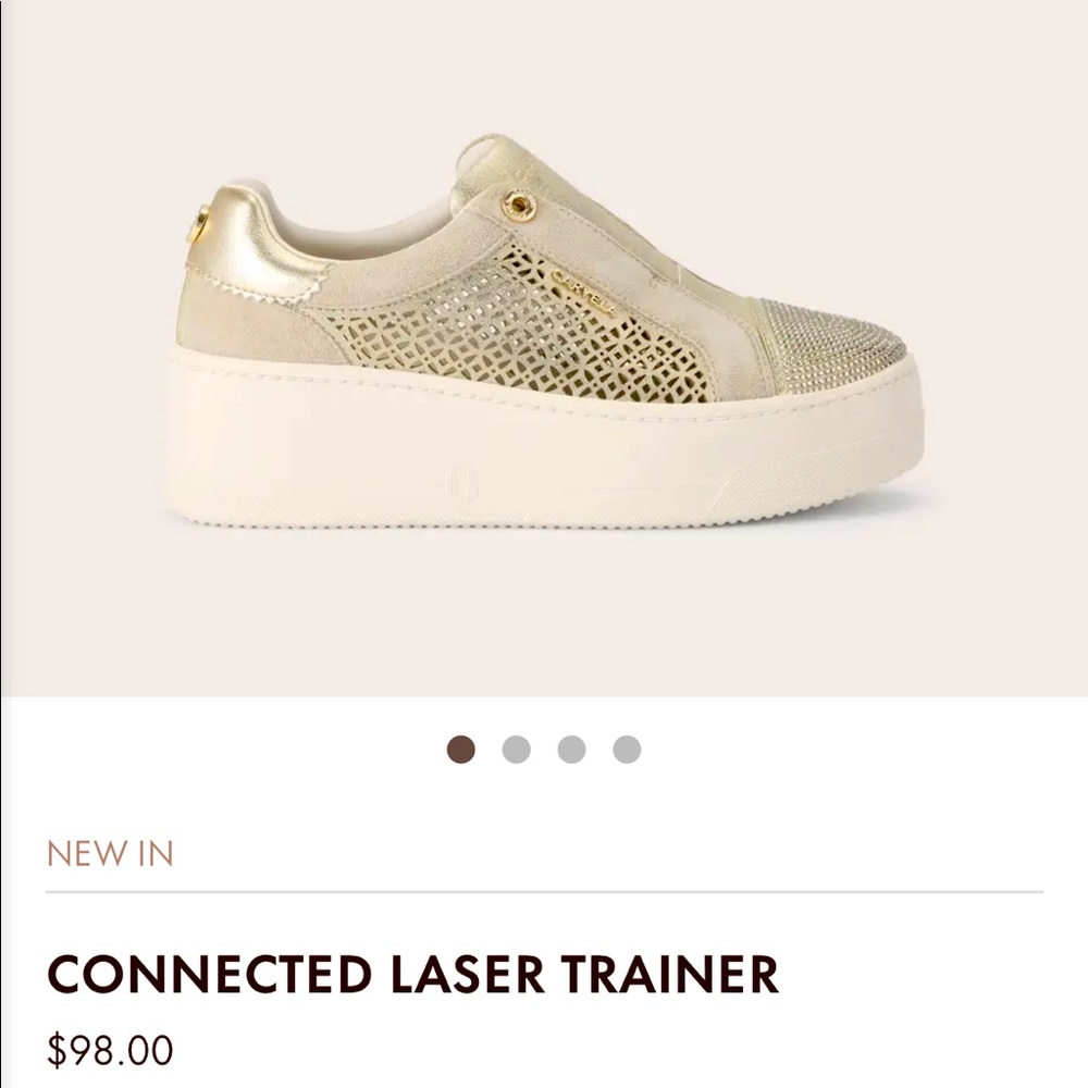 Carvela fashion sneakers made in Italy size 38.5. Brand new never been worn.